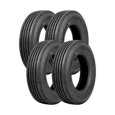 Imagem de Jogo 4 Pneus Itaro Aro 22.5 Kobe T 275/80R22.5 146/143L 16 Lonas - Direcional / Liso