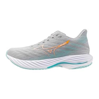 Imagem de Mizuno Tênis de corrida feminino Wave Rider 28, Harbor Mist-branco, 37