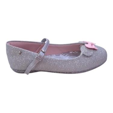 Imagem de Sapatilha Infantil Pampili Prata Minnie Mouse DISN (Prata, BR, Criança de 4 a 8 anos, Numérico, P, 25)