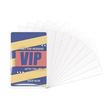 Imagem de MayRecords Mangas de cartão de 200 contagens, mangas de cartão de beisebol transparentes macias de 58 x 89 mm, manga para cartões colecionáveis, capas protetoras de plástico para cartas de futebol