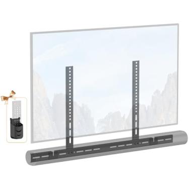 Imagem de Suporte de barra de som resistente para Sonos Arc TV Mount e Sonos Arc Ultra TV Mount - Suportes de barra de som ajustável em altura para Sonos Arc & Arc Ultra suportes sob TVs Suporte de montagem