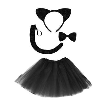 Imagem de Fantasia Gatinha Kit Gata Carnaval Cosplay Animal Dia dos Namorados - 