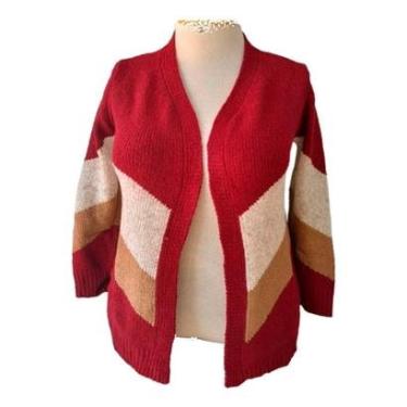 Imagem de Suéter Feminino Longo Quente Tricot Mousse Premium Grosso-Feminino