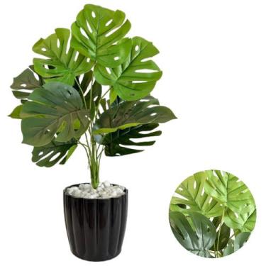 Imagem de Costela de Adão Artificial Com Vaso Polietileno Decorativo - PlantaImp