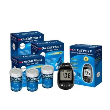 Imagem de Monitor De Glicose + 150 Tiras De Glicose On Call Plus Ii