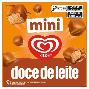 Imagem de Mini Sorvete Doce de Leite Cobertura Chocolate Kibon 92g