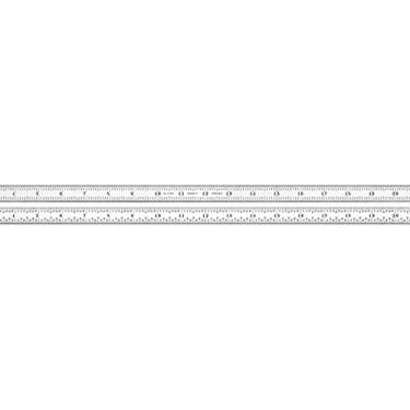 Imagem de C316R-24 Full Flexible Steel Rule with Inch Graduations, 16R Style Graduations, 24" Length, 3/4" Width, 1/50" Thickness