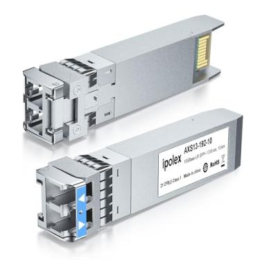 Imagem de ipolex Módulo monomodo SFP+ 10GBase LR, transceptor de fibra óptica 10G SFP LC 1310nm para Cisco SFP-10G-LR, Ubiquiti UniFi UF-SM-10G, Meraki MA-SFP-10GB-LR, Netgear, Mikrotik e mais, até 10 km