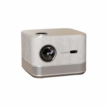 Imagem de Projetor inteligente Aurzen BOOM 3 Dourado com WiFi e Bluetooth Áudio DoIby 3D e Alto-falantes 36W
