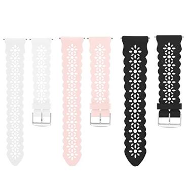 Imagem de Compatível com pulseiras de smartwatch Polar, 20 mm, 22 mm, tiras de substituição de silicone de liberação rápida compatíveis com Polar Unite, Ignite, Ignite 2, Ignite 3, Pacer, Pacer Pro, Vantage V3