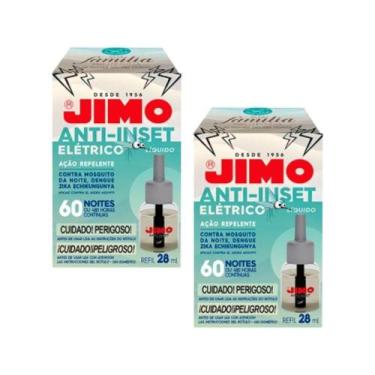 Imagem de 2 Refil Jimo Anti Inset Elétrico 28ml Protege Contra Mosquitos E Perni