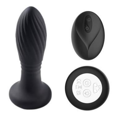 Imagem de Plug Anal Em Silicone Com Led 9 Modos De Vibração E Movimetos De Vai E Vem Prazer Intenso Sensações