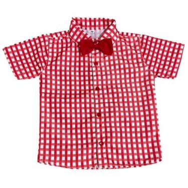 Imagem de Camisa Infantil Social Xadrez Festa Junina - Várias Cores - PEQUENOS E