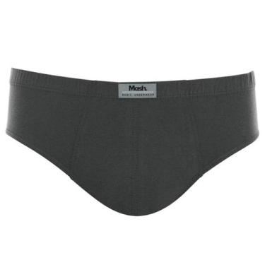 Imagem de Cueca Slip Mash Basic 074.58 Ajuste Perfeito 100% Algodão, Chumbo, GG