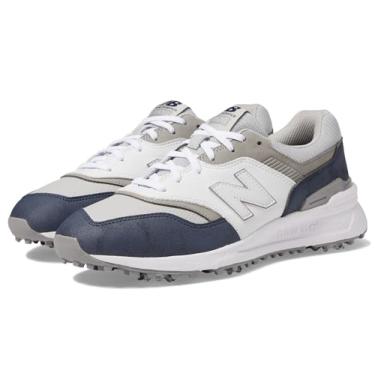 Imagem de New Balance Tênis de golfe masculino 997, azul marinho/branco, tamanho 40, Azul-marinho/branco, 8.5 X-Wide