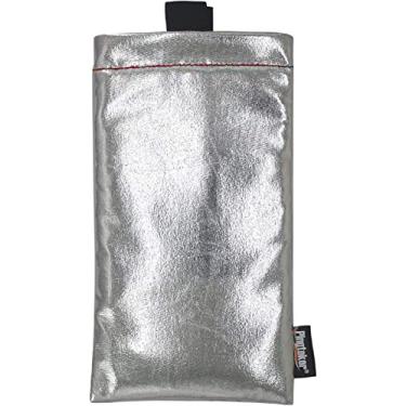 Imagem de Capa de telefone térmica PINGTEKOR, evita o superaquecimento no sol, evita temperaturas baixas para aumentar a vida útil da bateria, serve para iPhone 8/X/XR/11 Pro/11 Pro Max/Galaxy S9/S10 e telefones de tamanho semelhante - Prata 02