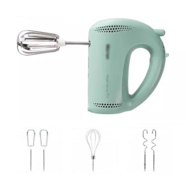 Imagem de Batedor de Ovos Batedor de alta potência elétrico doméstico, pequeno, automático, portátil, misturador de som, creme, batedor Espumador de Leite(Green)