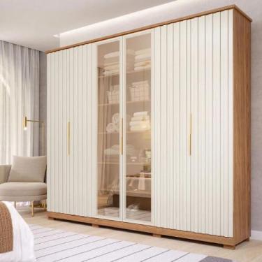 Imagem de Guarda Roupa Casal 6 Portas Bater 6 Gavetas La Belle Panan Roupeiro, C