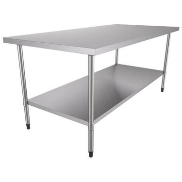 Imagem de Mesa Bancada De Apoio Total Inox 1,40m X 0,70m Bai 1400/700 - Metalcubas