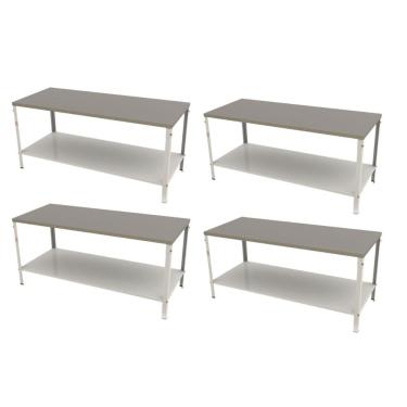 Imagem de Kit - 4 Mesa Panificadora Desmontável 900x870x1900 M-190 - Braesi