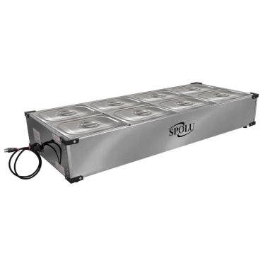 Imagem de Buffet Térmico De Bancada Spolu 8 Cubas 220v Spl-508bc