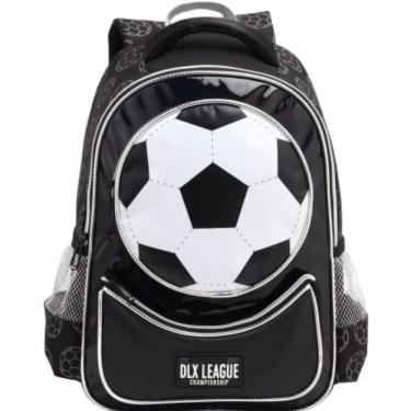 Imagem de Mochila Costas Infantil Bola De Futebol League Escolar Denlex