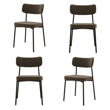 Imagem de Kit Com 4 Cadeiras Para Sala De Jantar Mona Yescasa Sand