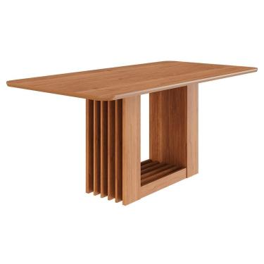 Imagem de Mesa De Jantar Retangular Ariela 180x90 Cinamomo Com Tampo Em Mdf - Cimol Móveis Cinamomo