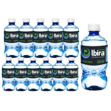Imagem de Água Mineral Ibirá Sem Gás 300ml  Pack com 12 Unidades  Leve, Natural 