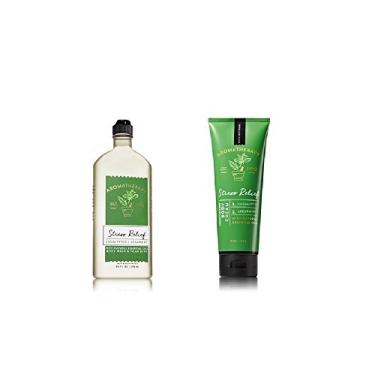 Imagem de Bath & Body Works ~ Aromaterapia Para Alívio Do Estresse - Espuma De Limpeza Com Eucalipto E Hortelã-Verde, 283 Ml. Creme, 226 Ml