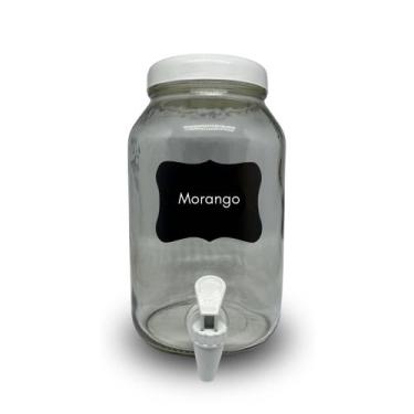 Imagem de Suqueira de vidro cap/3 litros Branca - Gigante do ABC