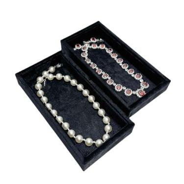 Imagem de AgentMoon Conjunto de 2 organizadores de óculos de sol únicos de luxo ou bandeja de joias, forro de veludo em relevo ou malhado mesa de cabeceira móveis bandeja de armazenamento de maquiagem caixa de