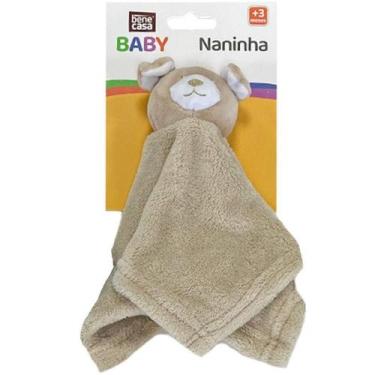 Imagem de Naninha Para Bebê Soninho Encantado 27x27cm Urso Marrom - BENE CASA