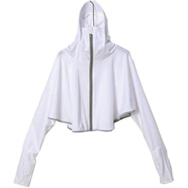 Imagem de Moletom Com Capuz De Manga Comprida Advaed Cooling Shawl Upf 50 Máximo Uv Proteção Solar Mulheres Ao Ar Livre Para Dirigir Ou Viajar Praia Cover Up, D