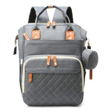 Imagem de Mochila Maternidade, Bolsa Mochila Maternidade Impermeável Bebê Menino