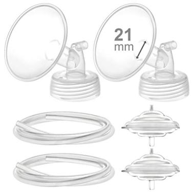 Imagem de Peças de bomba Maymom para Spectra S2 Spectra S1 Spectra 9 Plus Breastbombing, não peças de bomba de especificação original, substitua acessórios Spectra S2 e flange Spectra. Inc Flange Protetor de Fluxo Tubular, 21mm