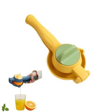 Imagem de Espremedor de limão, espremedor manual de limão para limão, limão, laranja, espremedor portátil resistente, espremedor de limão com extração máxima