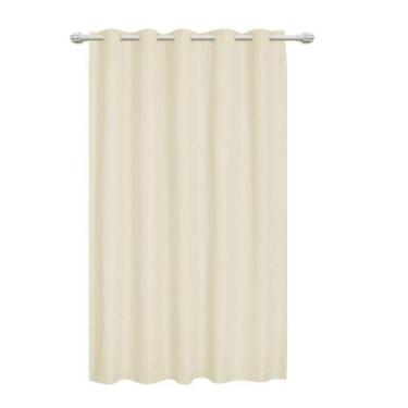 Imagem de Cortina Blackout Texturizada 200x220cm Natural - Just Home Collection