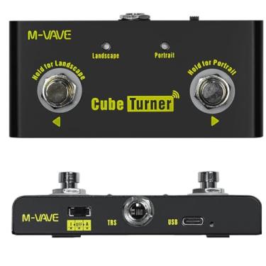 Imagem de MIDI Sem Fio Inteligente Cube Turner - Controle de Página, Software e LOOPER via Bluetooth, Bateria 48h, Compatível com Android/iOS/PC/Mac, Pedaleira Profissional para Músicos Pedal