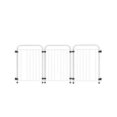 Imagem de Cercado Pet Dobrável 3 Painéis Branco - 105x51,5 cm para Cães Pequenos