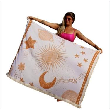 Imagem de Canga De Praia Estampada Com Franjinha Premium - Cangas De Praia., Ast