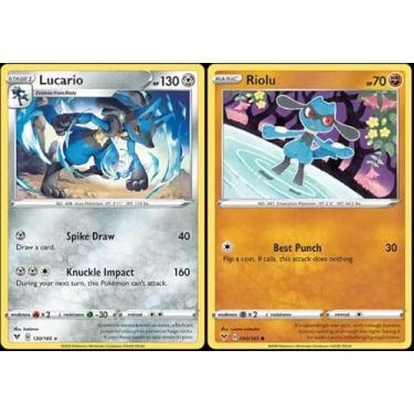 Imagem de Pokemon Lucario 120/185 - Vivid Voltage - Rare Trading Card