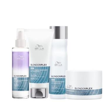 Imagem de Wella BlondorPlex Care Line Sh 250ml + Cond 200ml + Masc 150ml + Leave