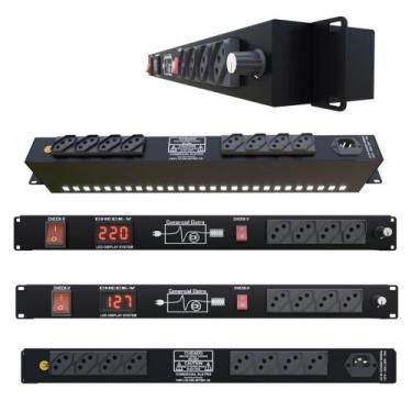 Imagem de Regua de AC Profissional VRM Modelo Rack Light 12 Tomadas 2500W 10A 11