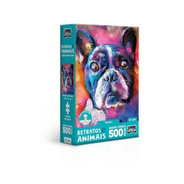 Imagem de Quebra-Cabeça Retratos Animais 500 Peças Nano - Cachorro