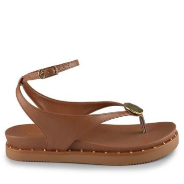 Imagem de Sandália Papete Via Marte Feminina 169-019-01, 35, Marrom