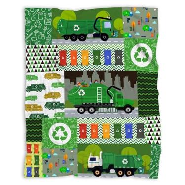 Imagem de Darani Manta leve para caminhão de lixo, supermacio, aconchegante, quente, leve e macio, cobertor de flanela 203 x 152 cm, grande, para cama de adulto