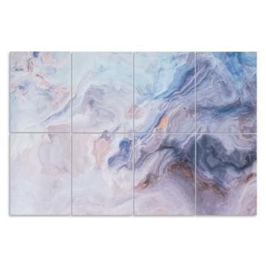 Imagem de QUEENLINK Pacote com 8 painéis acústicos artísticos, painéis de parede à prova de som de 122 x 81 cm, painéis decorativos de absorção de som, painéis de amortecimento de som, tratamento acústico para