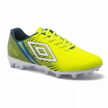 Imagem de Chuteira Campo Umbro Illusion Limão/Marinho/Azul