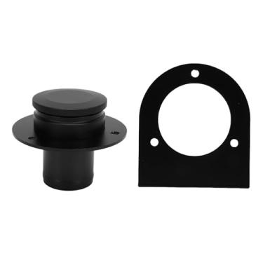 Imagem de Acouto Tanta de Tanque de Combustível de 2 Polegadas Com Suporte 17 2530 Tampa do Pescoço Liga de Liga de Alumínio para Trilhos de Areia Hot Hogs Dune Buggies (Preto)